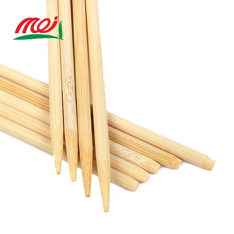 Wholesale 6mm Diameter Well Polished Flexible Round Disposable Bbq Bamboo Stick