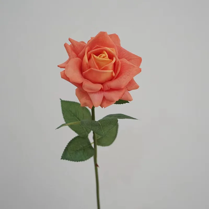 Factory Wholesale Touch the cloth Austin Roses Single Stem Moisturizing Austin Rose Artificial Flower