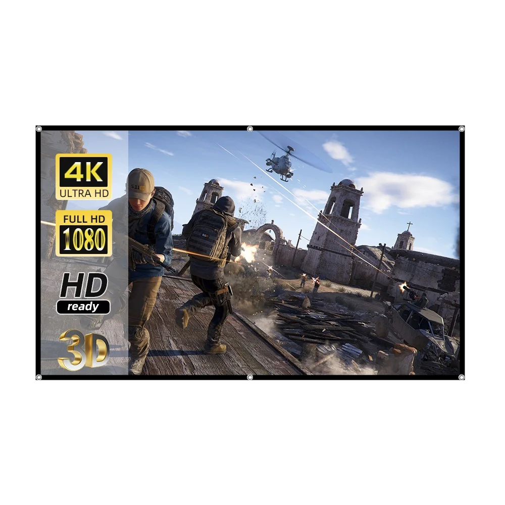 LEJIADA Новинка белая сетка анти-свет ALR занавеска 130 дюймов экран проектора для дома офиса кино осветляющая портативная проекционная ткань