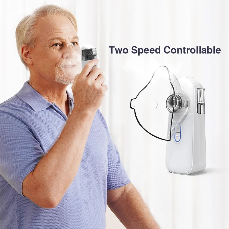 For kids adults handheld nebulizer Rechargeable Dual Speed Atomization Ultrasonic Medical Inhaler Mesh Nebulizer Portable