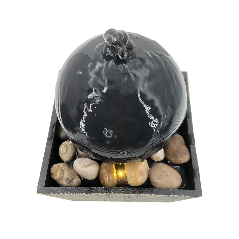 Popular Rockery Gift Home Decor Small Indoor Tabletop Waterfall Fountain Feng Shui Mini Zen Desktop Flowing Water Features Decor