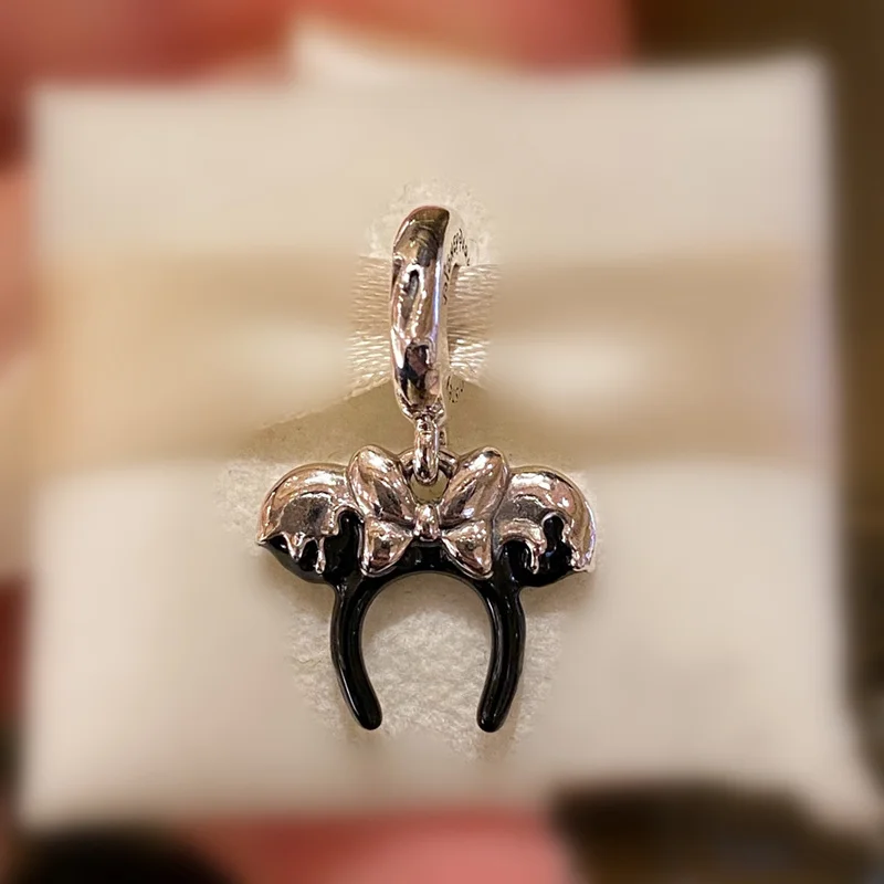 2024 NEW Mickey Minnie Stitch 925 Silver Charm Pendant Beads Fit Original Bracelet Diy Fashion Jewelry Gift