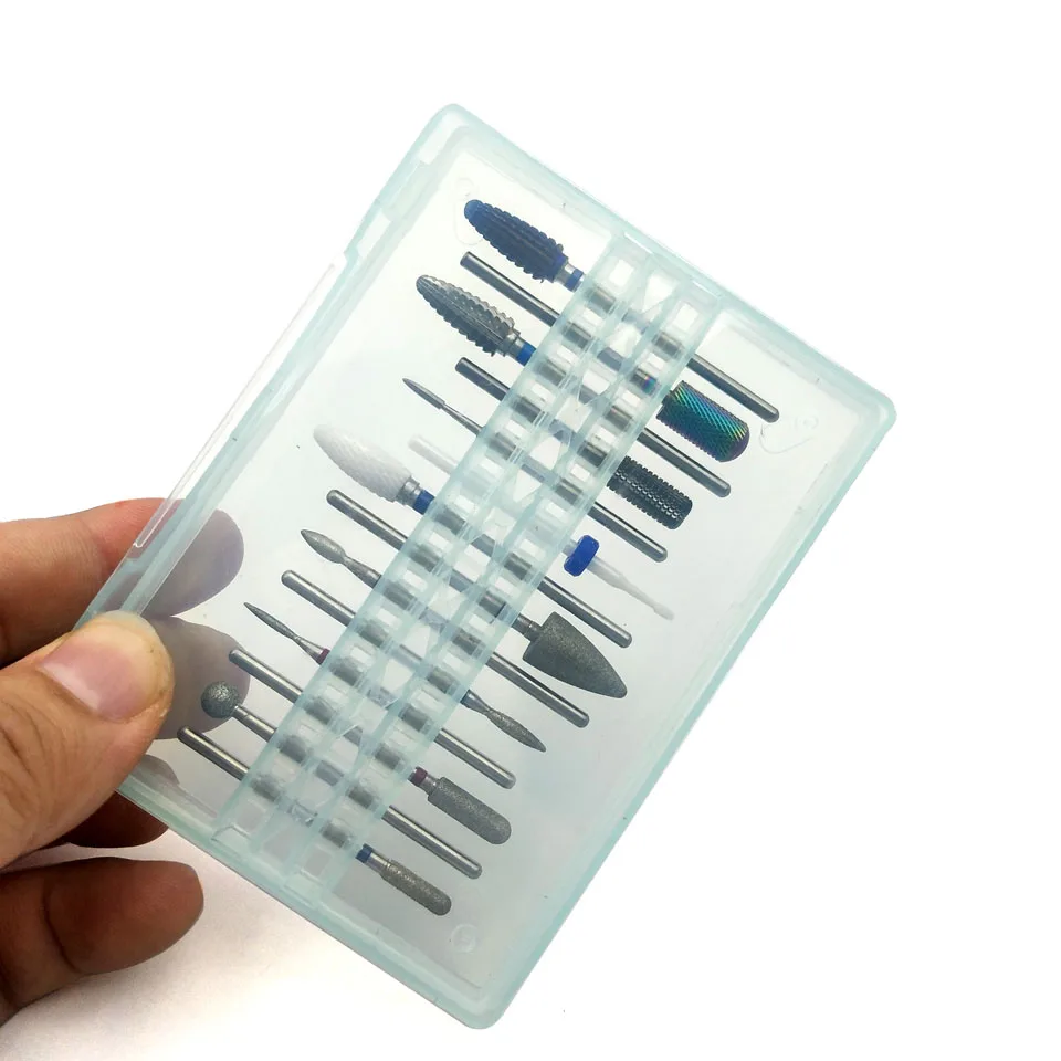 
14 Hole Empty Nail Drill Bit Holder 3/32