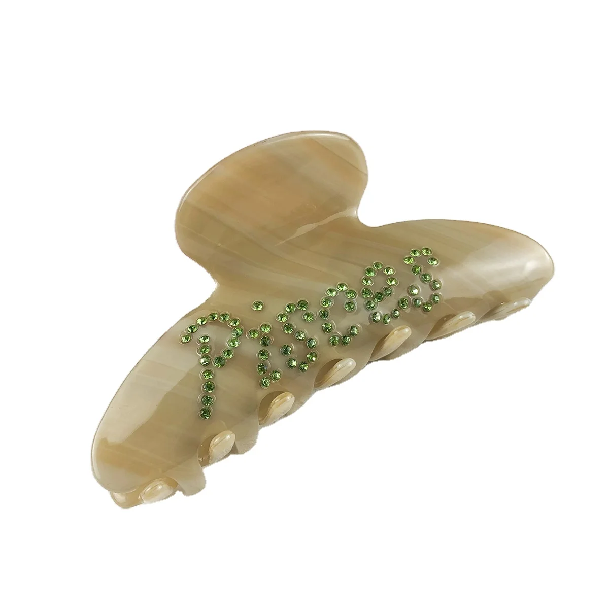 Wholesale 12 Zodiac Pisces Stone Acetate Shark Hair Claw Clips For Women High Quality Custom Fashion Hair Accessories