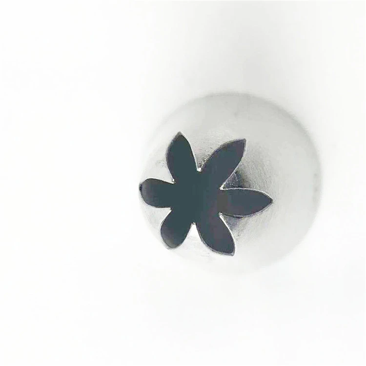 #2D OEM 1pcs Christmas Design Food Grade Stainless Steel Cake Decorated Pastry Tools Nozzle Shape Piping Nozzles Tips