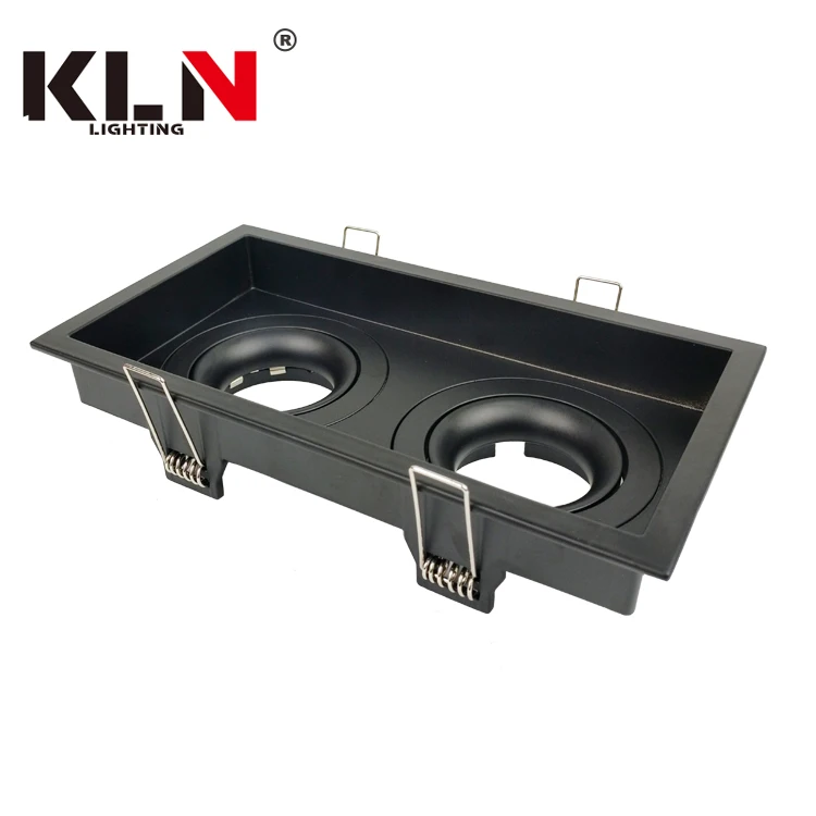 Хит продаж 2019, регулируемый двойной светодиодный прожектор с двумя головками, квадратный утопленный светильник