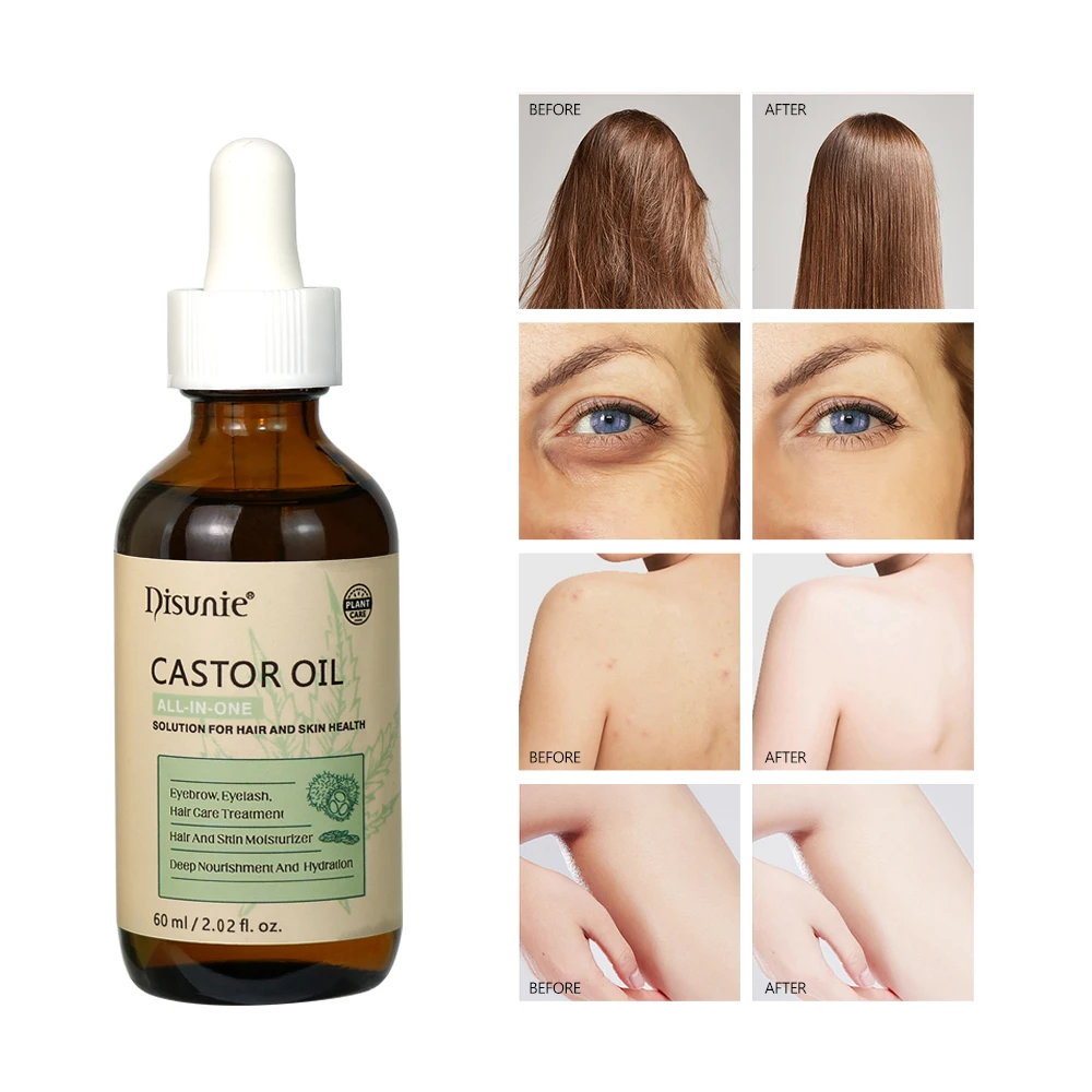Private Label Pure Castor Oil Cold Pressed Organic Manufacturer Wholesale Black Castor Oil For Hair