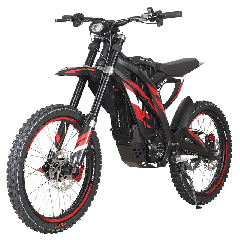 OPAI 3000W 6000w Automatic Electric Battery E Mountain Dirt Bike Motocross 72V Pit Bike Bicycle for Adults Street Legal