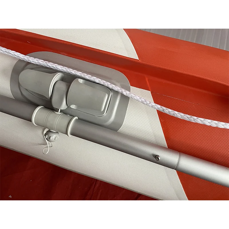 CE China supplier Orange/Grey 1.2mm Folding air  pvc inflatable dinghy boats with motor For 4 5 6 Passengers