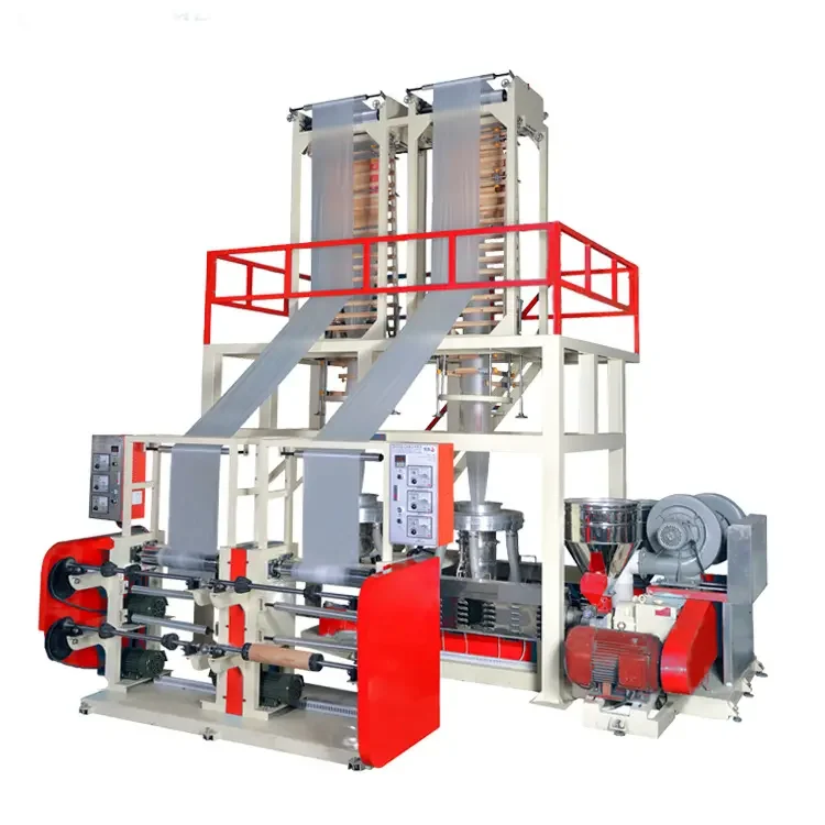 Factory Sales Aba Plastic Hdpe Ldpe Film Extruder Blowing Machine Three-layer Co-extrusion Film Blown Machine Cheap Price