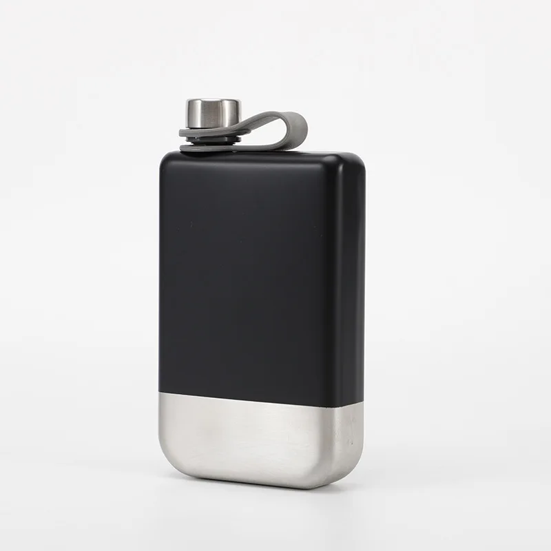 BPA FREE  High Quality food grade liquor flask 8oz Square 304 Stainless Steel Hip Flask Pocket flask