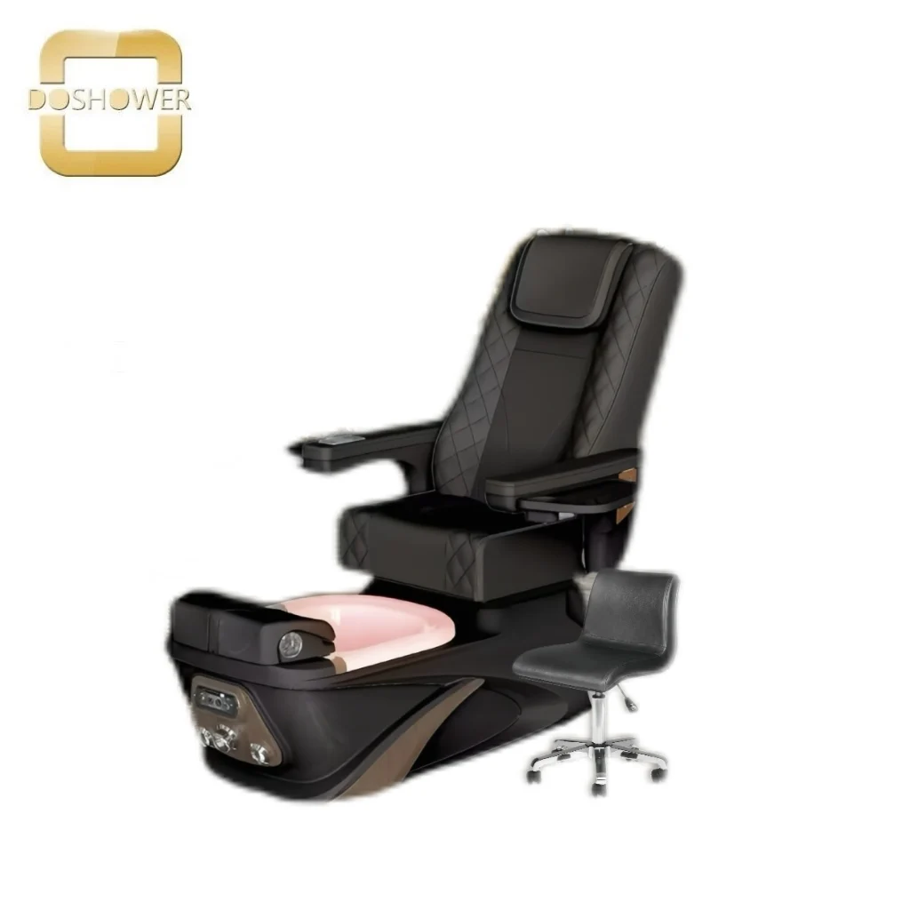 Press on nail salon equipment for hydro-massage system pedicure chair of acetone resistant leather spa