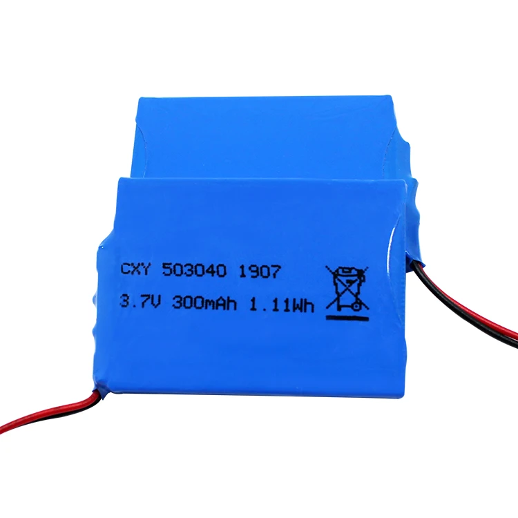 KC certification hot sale large supply 503040S 3.7V 300mAh 1.11wh rechargeable battery Lithium polymer