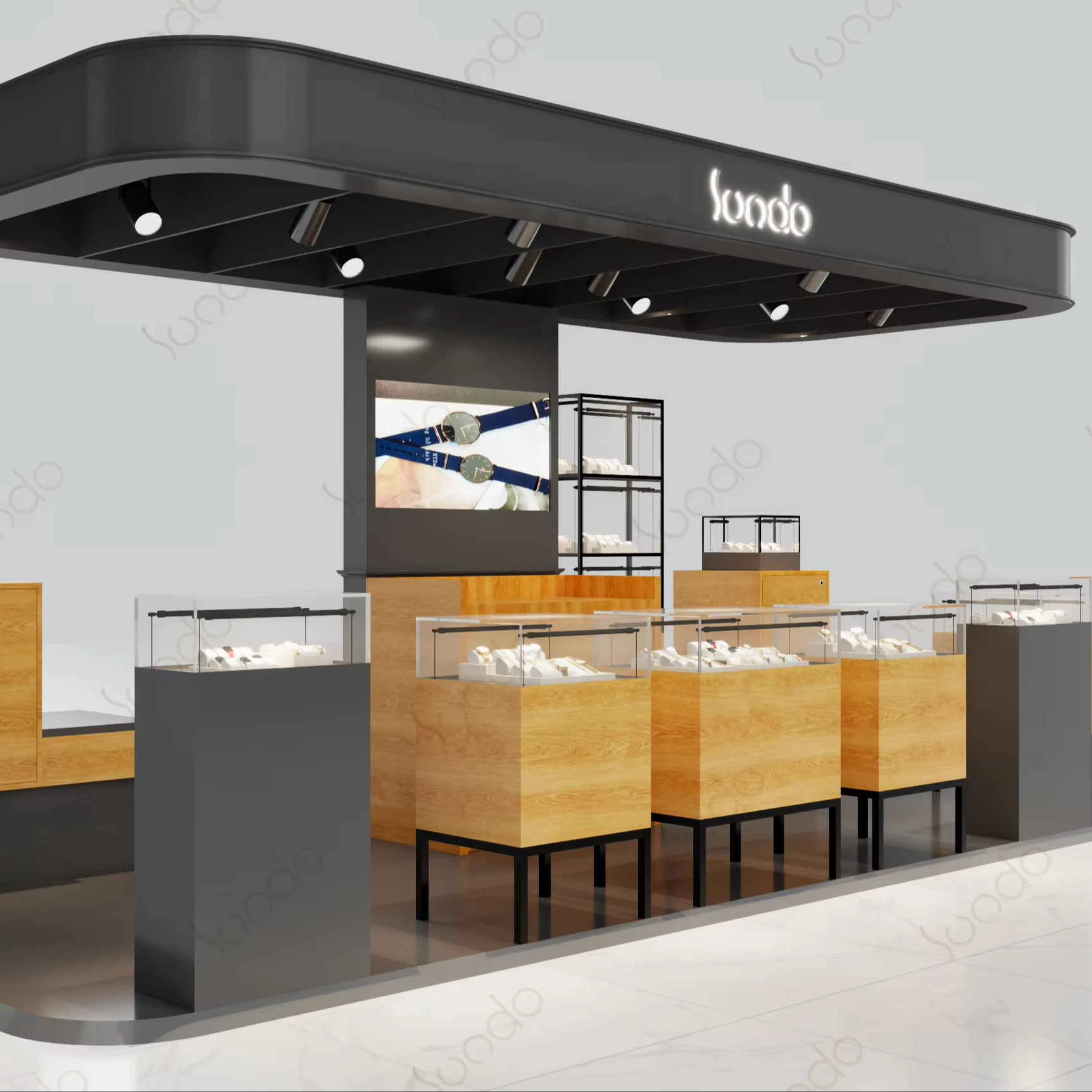 New Product Customization modern style smart watch store watch shop interior decoration hign end watches mall kiosk design