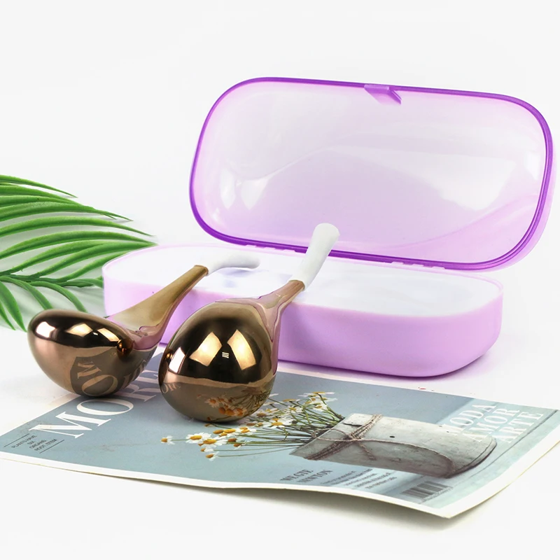 Facial Massage Cryo Sticks Cold Therapy for Calming Inflamed Skin and Soothing Puffiness 304 Stainless Steel Freeze Stick