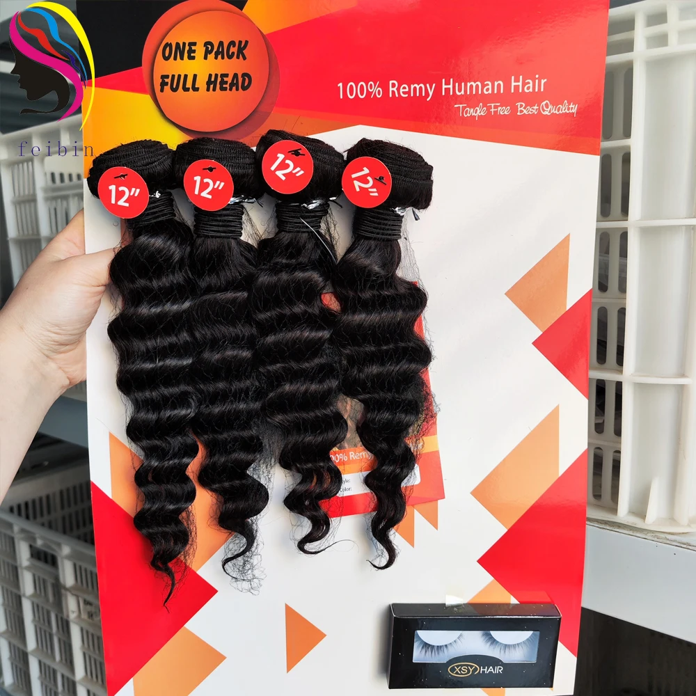 Недорогие свободные глубокие волнистые кутикулы remy бразильские перуанские натуральные Необработанные индийские человеческие волосы для наращивания