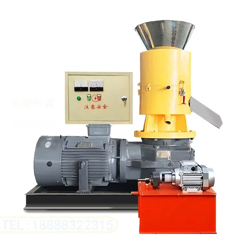 Biomass Wood Pellets Machine Sawdust Coconut Shell  Wood Pellet Making Maker Flat Die Granule Mill  Manufacturer