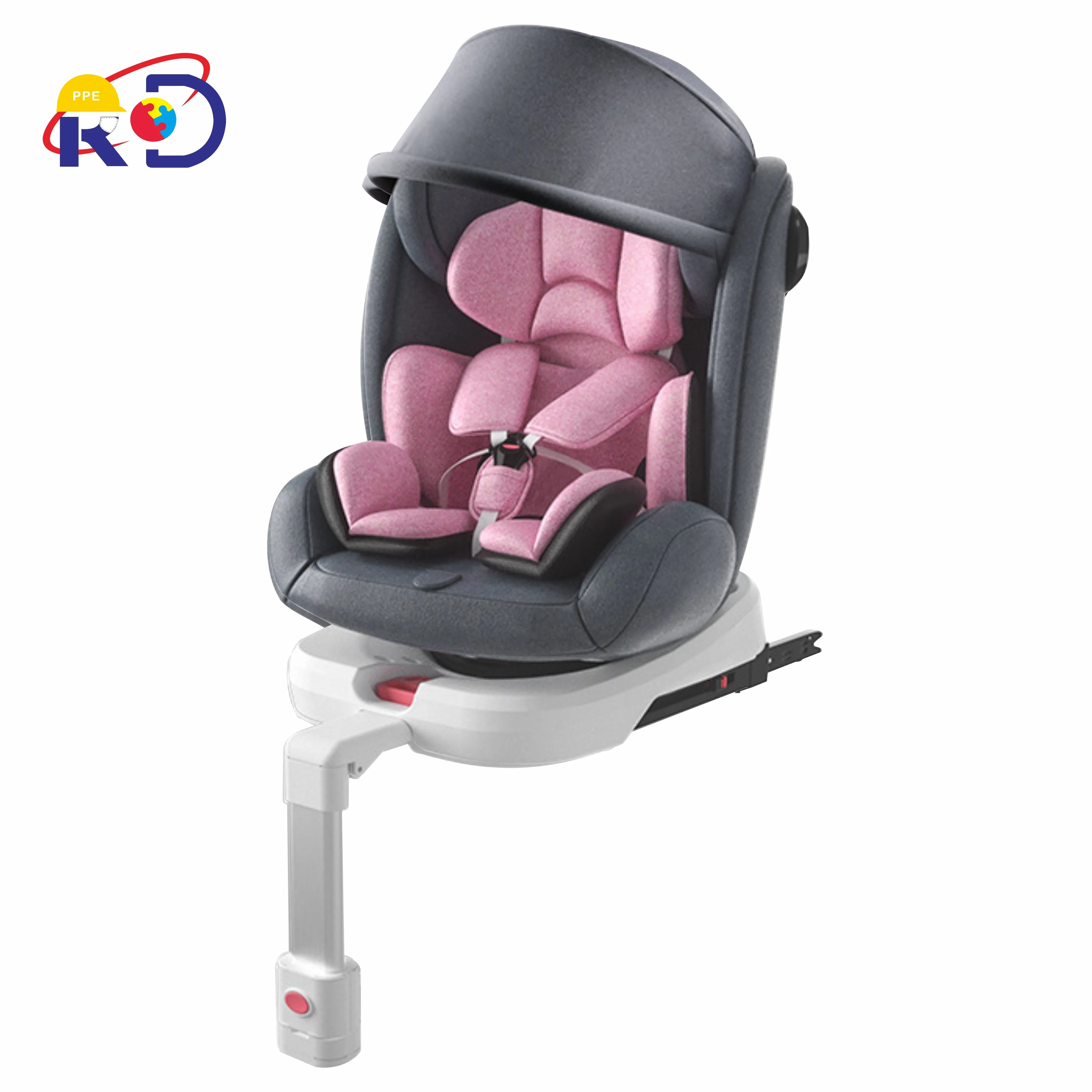 Vehicle-used simple convenient and rotatable child safety seat for 0-12 years old