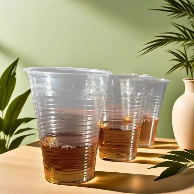 80cc 200cc Coffee Cup Disposable Plastic PP Cup Custom Logo Printed Logo Wine Straw Clear Cup