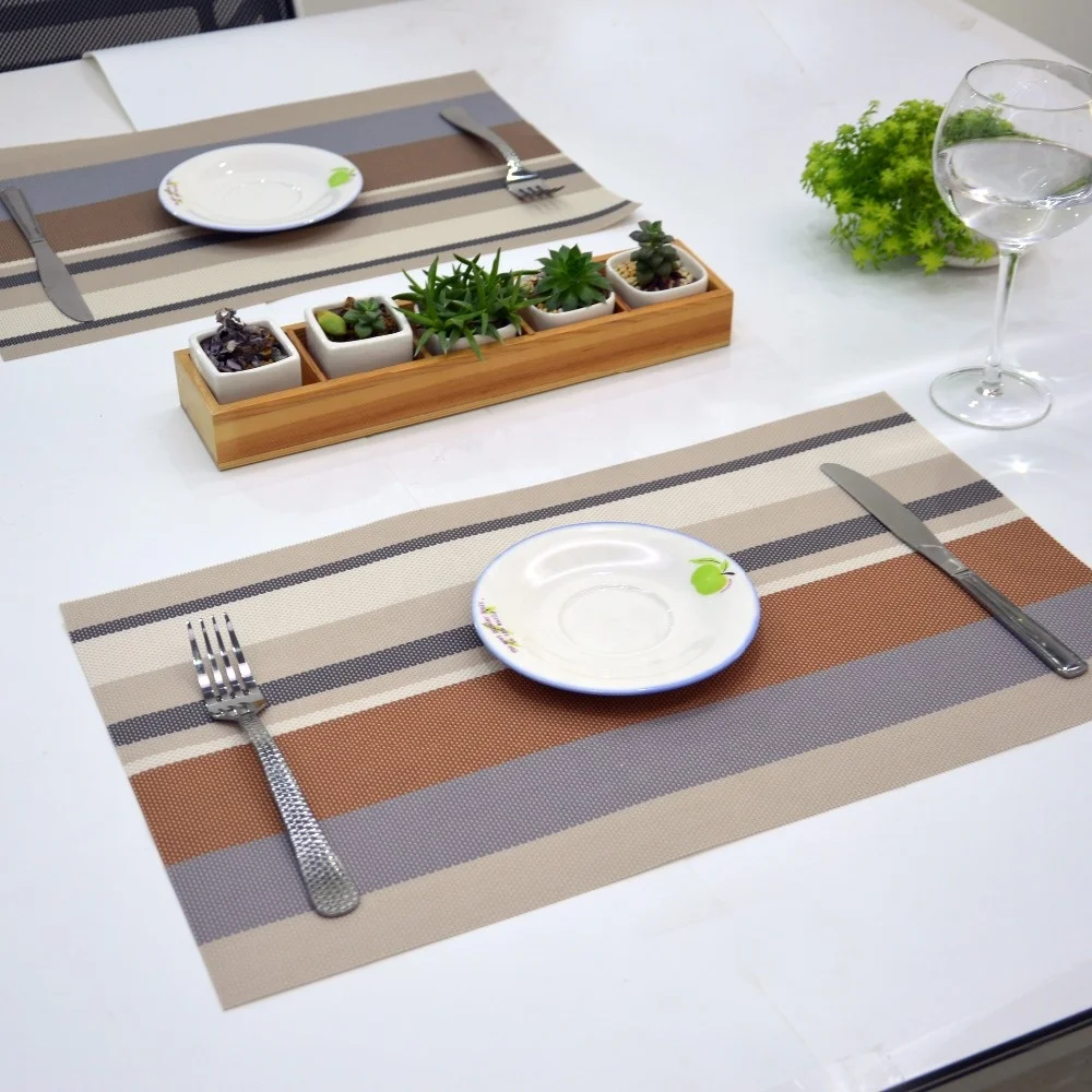 Hot selling placemat PVC vinyl dining table mat for restaurant and kitchen