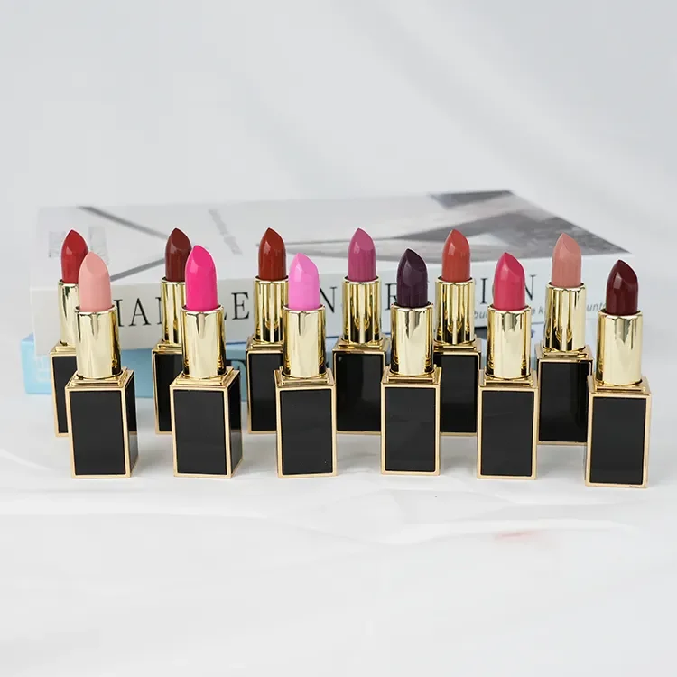 OEM Vegan Wholesale Makeup Custom Lipstick 55 Colors Matte Lipstick Lipsticks Customized Cosmetic Private Label
