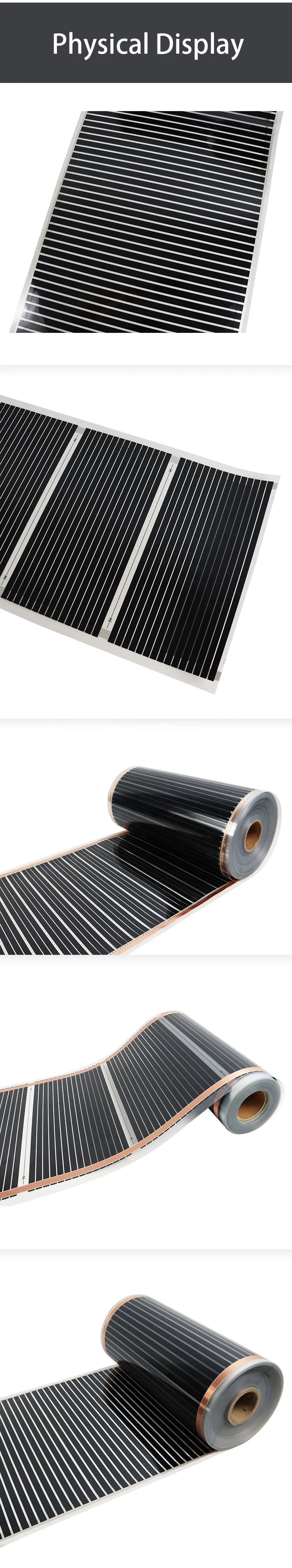 China Graphene PET Carbon Floor Heating Film Health Infrared Ray Radiant Electric film