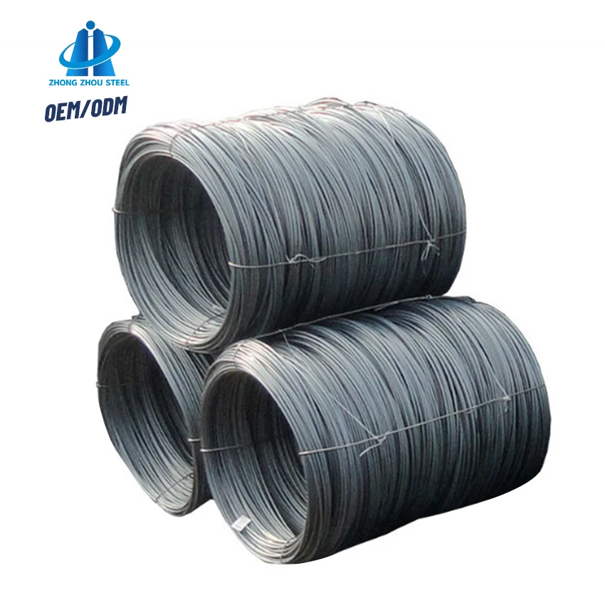 Wholesale building warehouse steel wire Low carbo steel hot rolled 5.5mm-26mm Wire rods for Nail Manufacturing