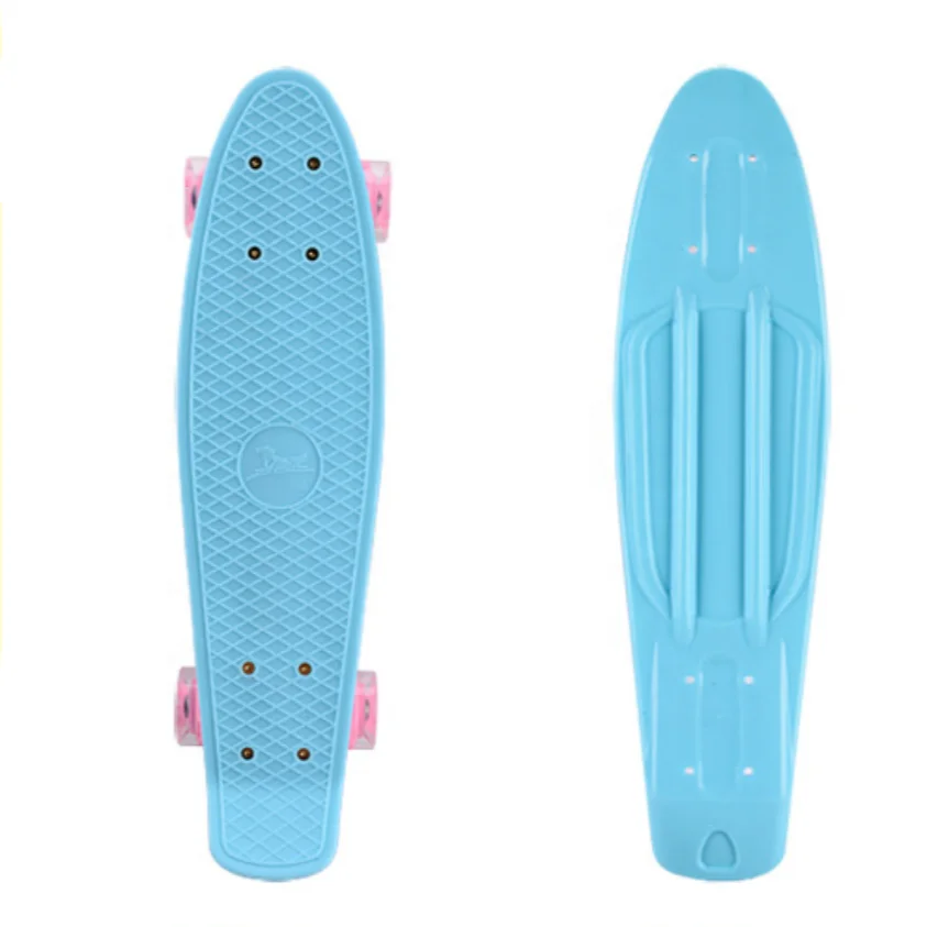 custom 22 inch mini kids Plastic fish skate board with 4 wheels