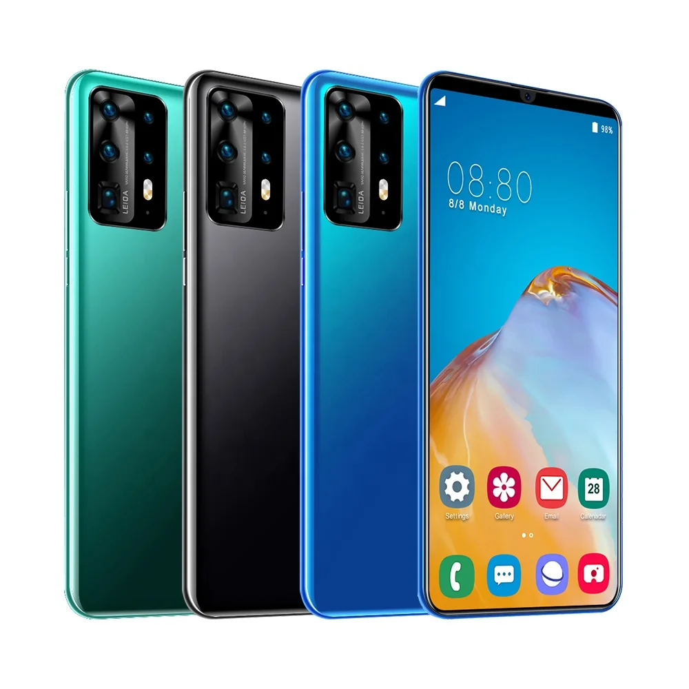  Лидер продаж 2021 мобильный телефон P40 pro 12 Гб + 512 ГБ android 10 0 лидер дешевые