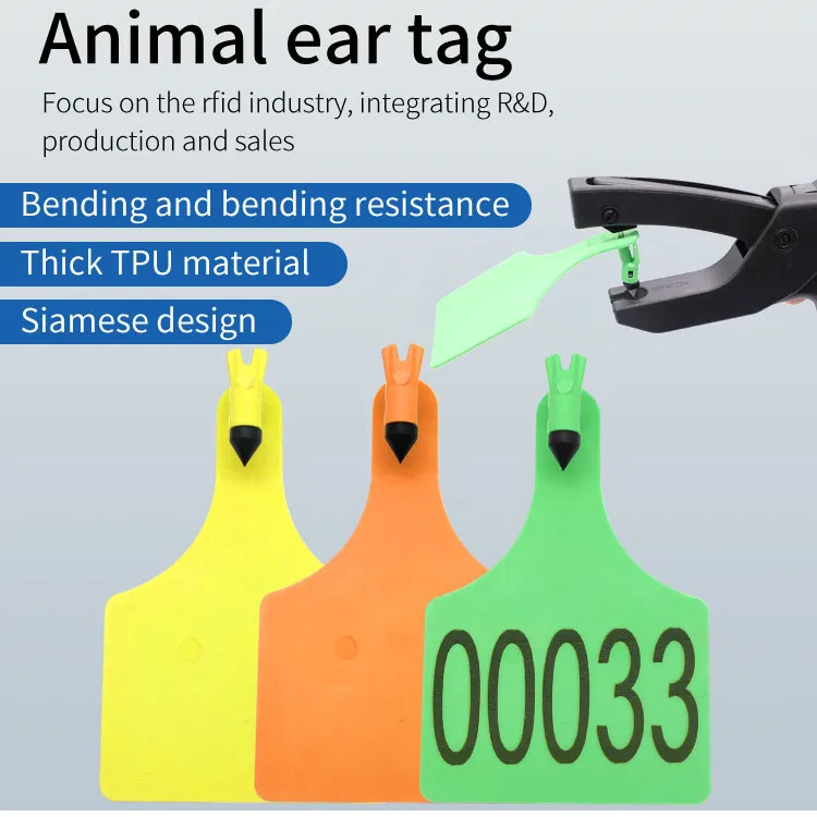 HED-ET115 Plastic Labels For Cattle Ear Tag Animal Tag For Cattle Farm Ear Cattle Tag