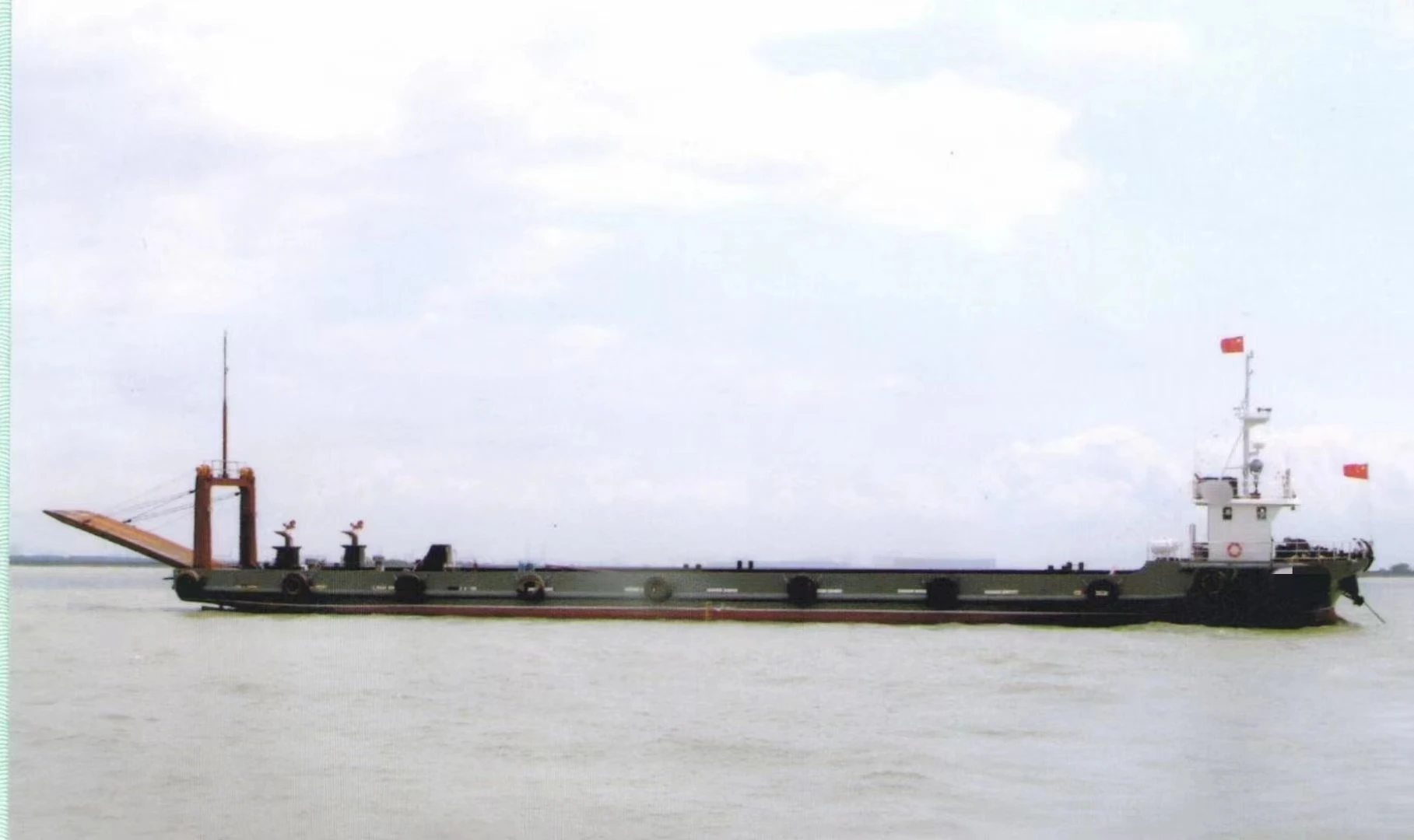 steel 5100t rear deck barge Deck cargo barge for sale