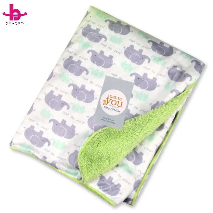 Bsci Audited Supply Factory Free Sample Super Softextile Microfiber Minky Dots Baby Blanket With Colorful Chevron