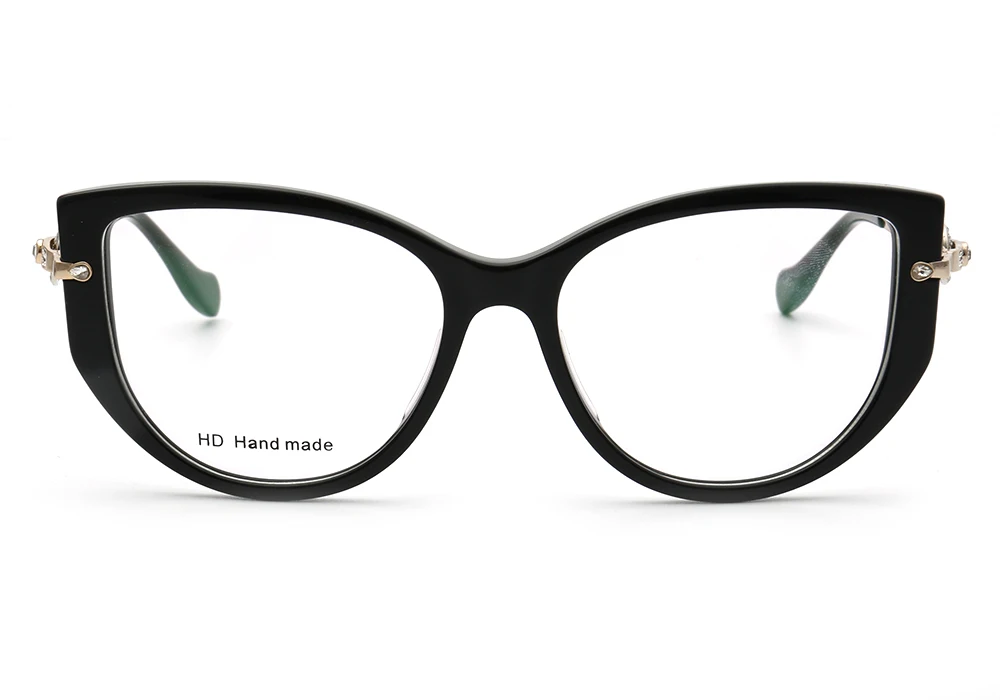 Новые стили, ингредиенты, стильная ацетатная оптическая оправа для очков, популярные очки кошачий глаз, очки унисекс для близорукости L4504