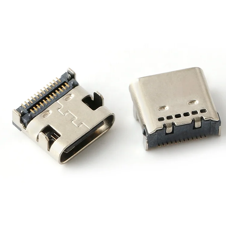 usb c connector female 24pins c-type connector smt double-row type c port type c connector