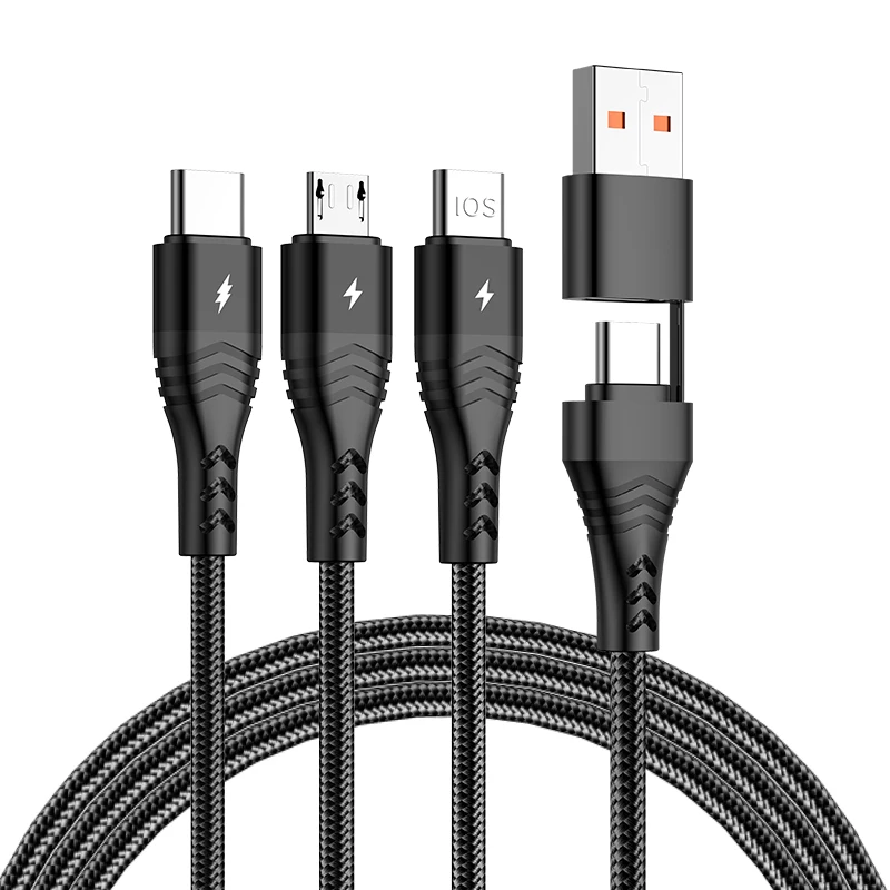 ready to ship 5a pd usb-c to type-c/mciro/8pin phone cable 1.2m 2m for gift promotion wholesale price