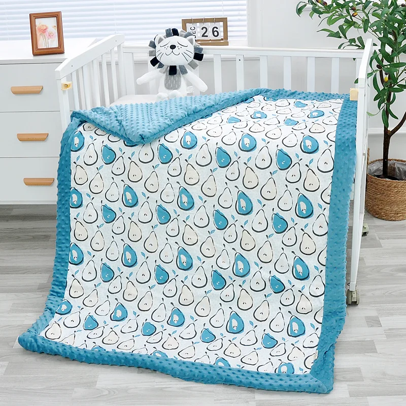 100% cotton Baby winter sleepers gauze cotton quilt with baby blanket muslin organic cotton swaddle for Newborn to Toddler