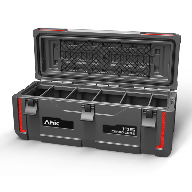 175L Factory Custom Portable Folding Storage Box PE Plastic Car Kitchen Cargo Case Cover Easy Customizable Camping Storage Case