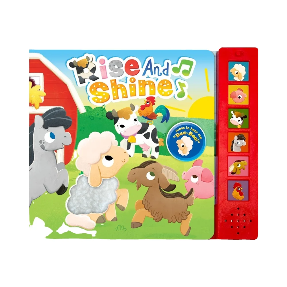 Custom Design Push Button Sound Book Multiple Nursery Rhymes Musical Book Child Song Books