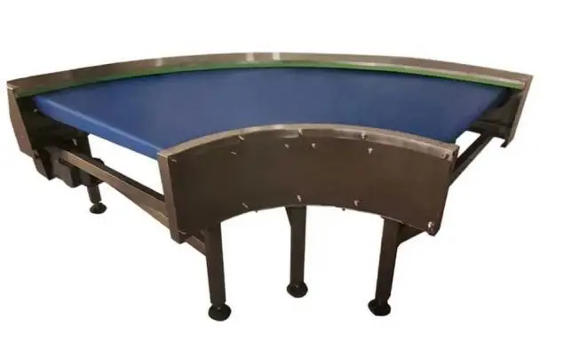 WANLI High Efficiency Adjustable Turning Curve Belt Conveyor Machine