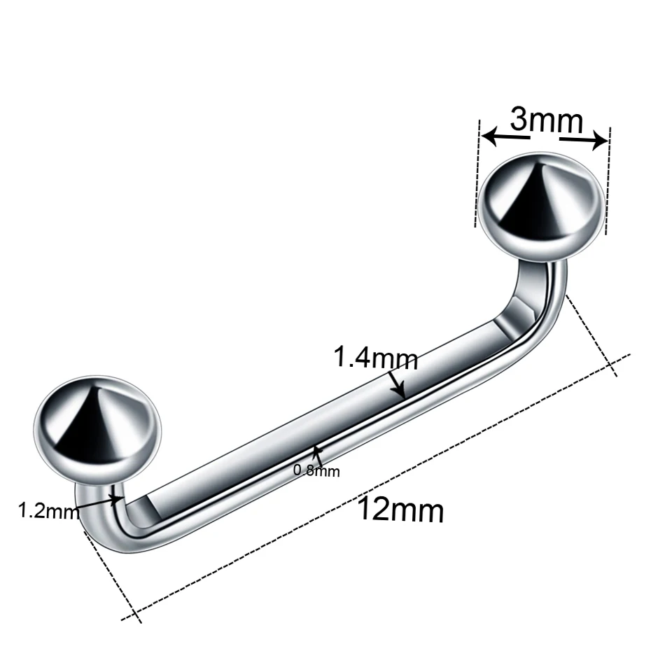 G23 Titanium Piercings Internal Thread Surface Barbell Micro Dermal Piercing Skin Diver Micro Dermal Body Jewelry