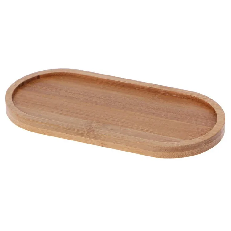 
High quality natural oval shape bamboo wooden tray small serving tray wooden wooden trays for decoration 