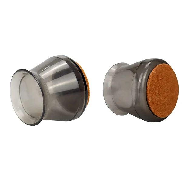 
Black Transparent Wooden floor Anti-scratch chair leg protect cover felt silicone table chair leg caps 