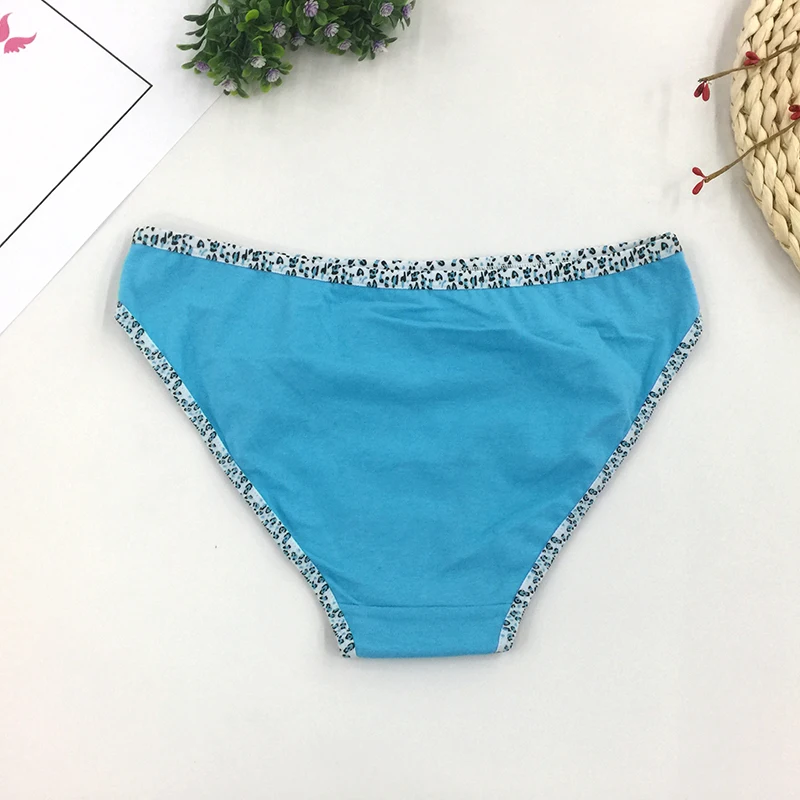 Factory OEM premium quality fancy design side leopard comfortable underwear panties