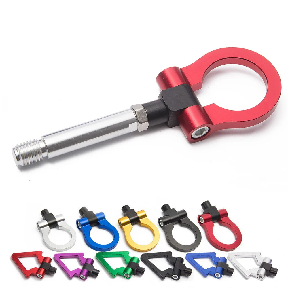AUSO Car Aluminum Auto Parts Trailer Hook Ring Eye Tow Towing Front Rear Tow Hook For Honda FIT 08