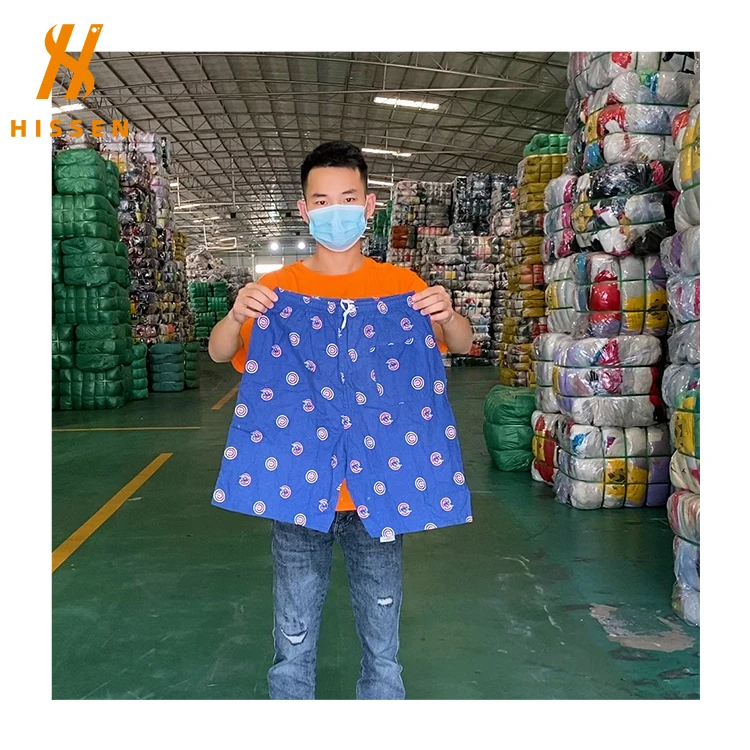 Wholesale Men With Slits Sublimation Printed Shorts second hand clothes used clothes bales from uk