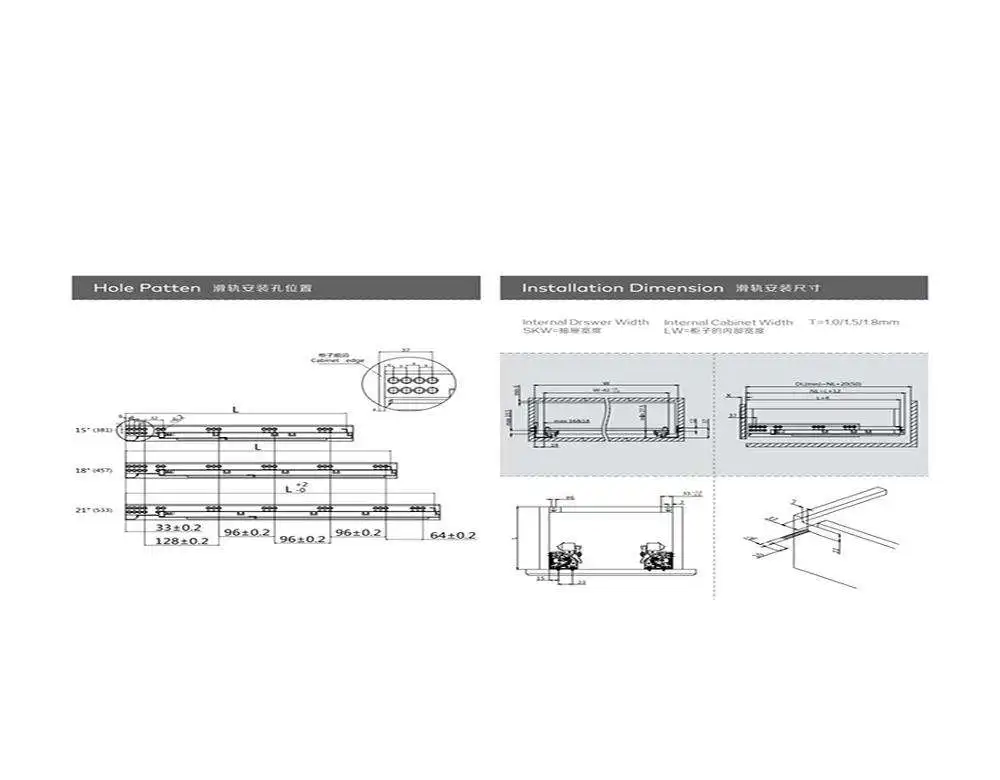 AODELI Slide on Full Extension Concealed Undermount Kitchen Soft Close Drawer Slides For Drawers Cabinet Furniture Hardware