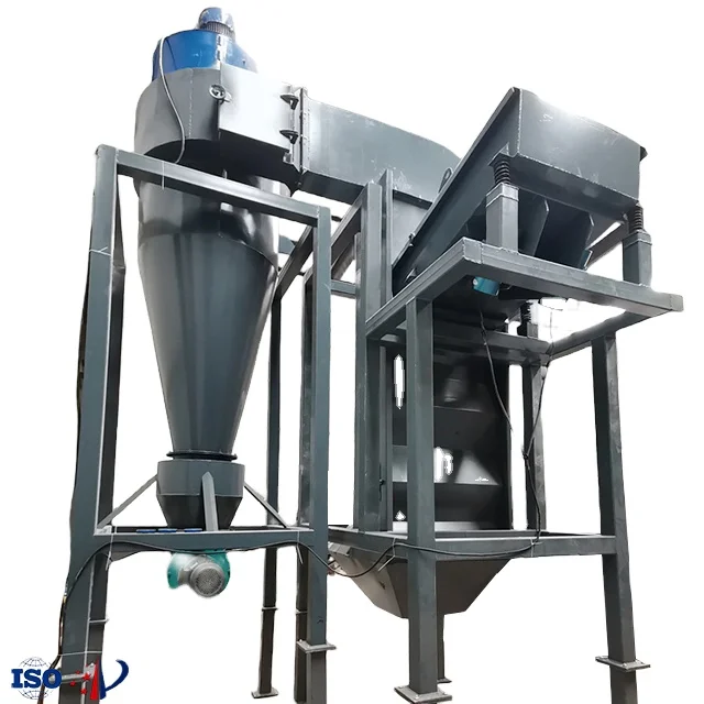 vertical air classifier for gas separation