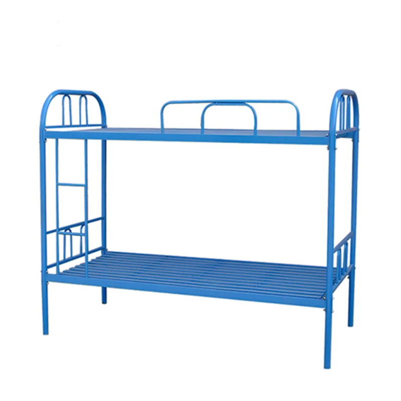 
2021 Hot Sale No Screws Dormitory Adult Steel Bunk Bed Military Style Durable Hostel Metal Bunk Beds 
