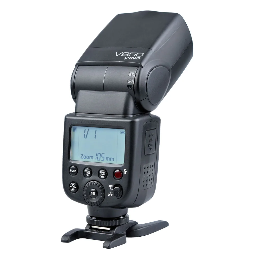 Godox V850 GN58 Speedlight with Rechargeable Li-ion Battery Speedlite Flash Light for Canon Nikon DSLR Cameras