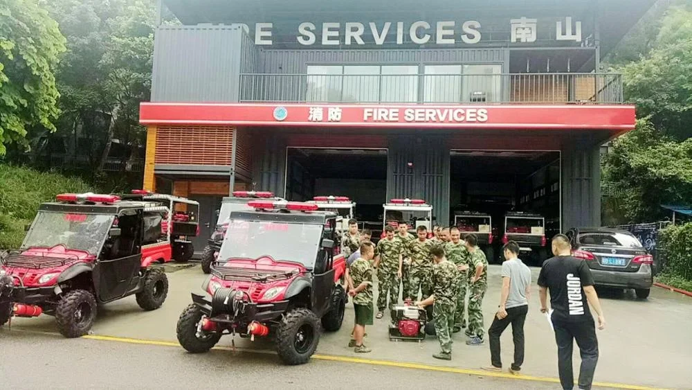 Fire Motorcycle Four Wheel Drive Motorcycle Fire  Fighting truck with Water Mist Pump for Price